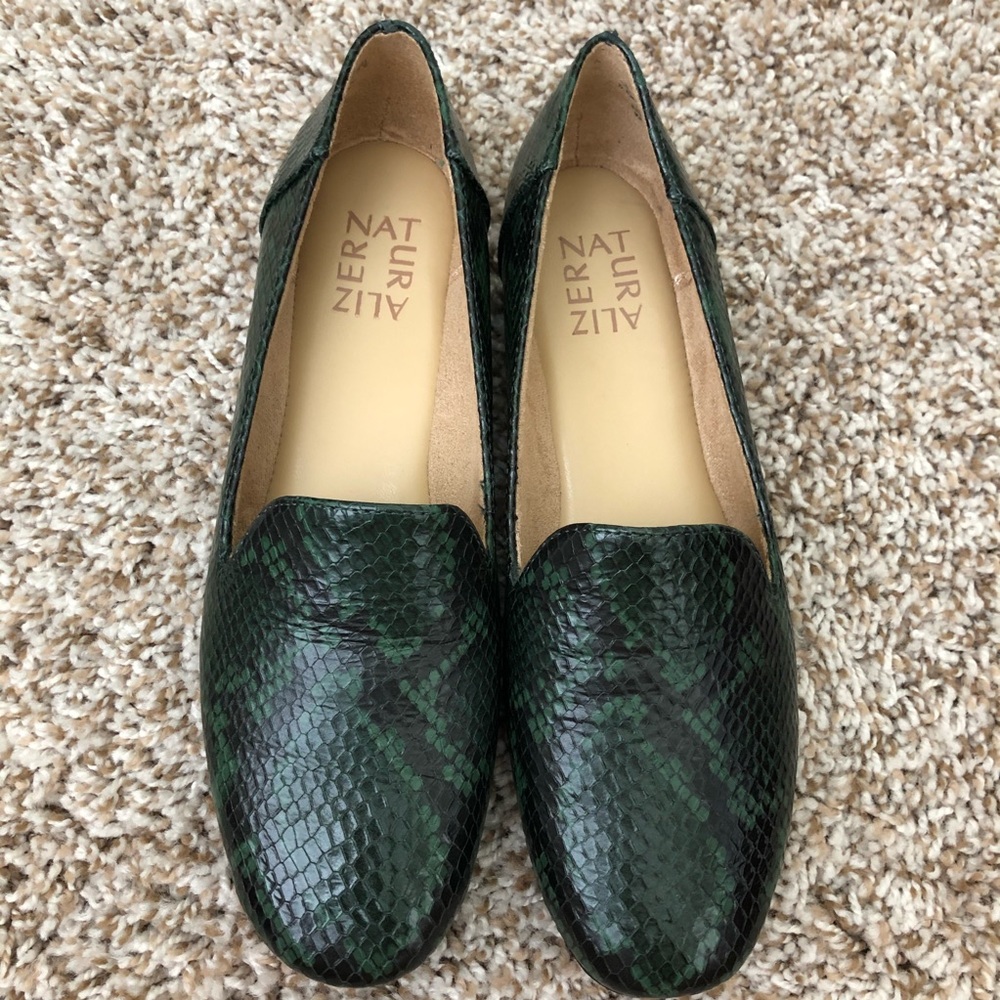 NIB Naturalizer Leather Snake Print Flats - Picture 5 of 10